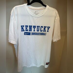 Nike dri-fit T-shirt. White. University of Kentucky Basketball